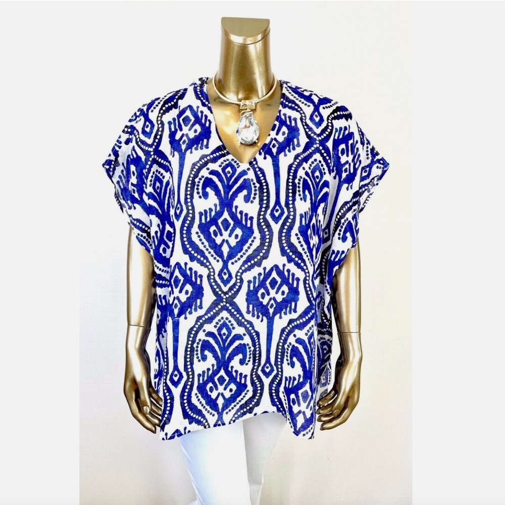 *NWT CLOSING SALE - CHICO'S $99 100% LINEN PONCHO SIZE (S/M)